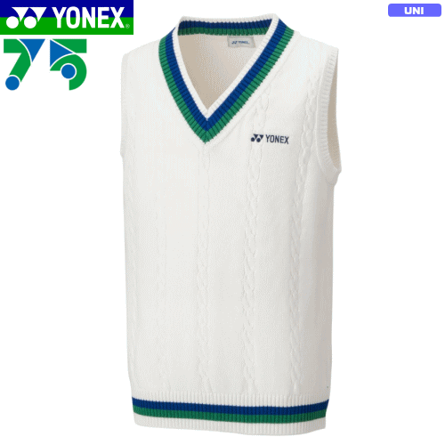 YONEX ヨネックス ソフトテニス ウェア 75THベスト セーター 練習着 移動着[75th Anniversary Line]［30073A］[ユニセックス：男女兼用]バドミントン
