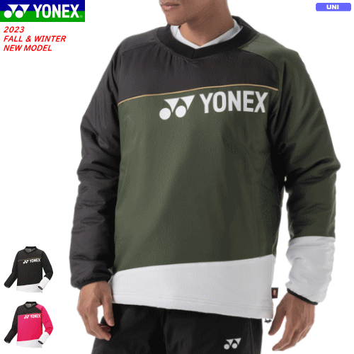 YONEX ヨネックス 中綿Vブレーカー ウォーマー Vシャカ ソフトテニス バドミントン ウェア 移動着 防寒着 ヒートカプセル搭載 90081 