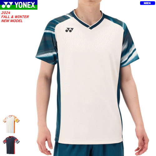 YONEX - YONEX ヨネックス ゲームシャツ（フィットスタイル） ユニホーム 半袖シャツ ソフトテニス バドミントン ウェア 10577 [メンズ：男性用]【1枚までメール便OK】