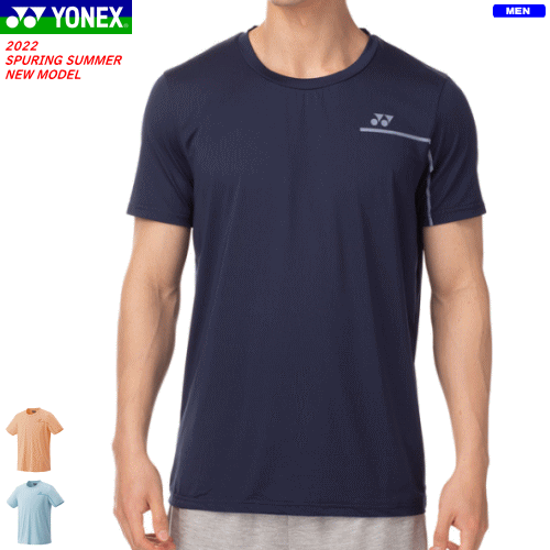 ★全品10%OFFクーポン配布中！9/4 20時〜4h限定★YONEX ヨネックス Tシャツ（フィットスタイル）半袖シャツ ソフトテニス バドミントン ウェア 練習着 着替え ベリークール搭載［16600］[メンズ：男性用]【1枚までメール便OK】