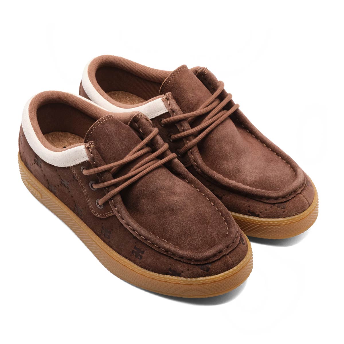 Ipas - アイパス I-PATH スケボー スケートボード スケシュー スニーカー シューズ 靴 CATS LOW BROWN EMBOSSED SUEDE 32011262345708 メンズ 男性 26SP 春夏