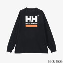 【お買い物マラソン期間中P5倍★7/19 20:00~7/26 1:59まで】ヘリーハンセン HELLY HANSEN アウトドア カジュアル ウェア 長袖 Tシャツ ロンT ロング スリーブ スクエア ロゴ ティー L/S SQUARE LOGO TEE HH32521-K メンズ レディース ユニセックス 25SS 春夏