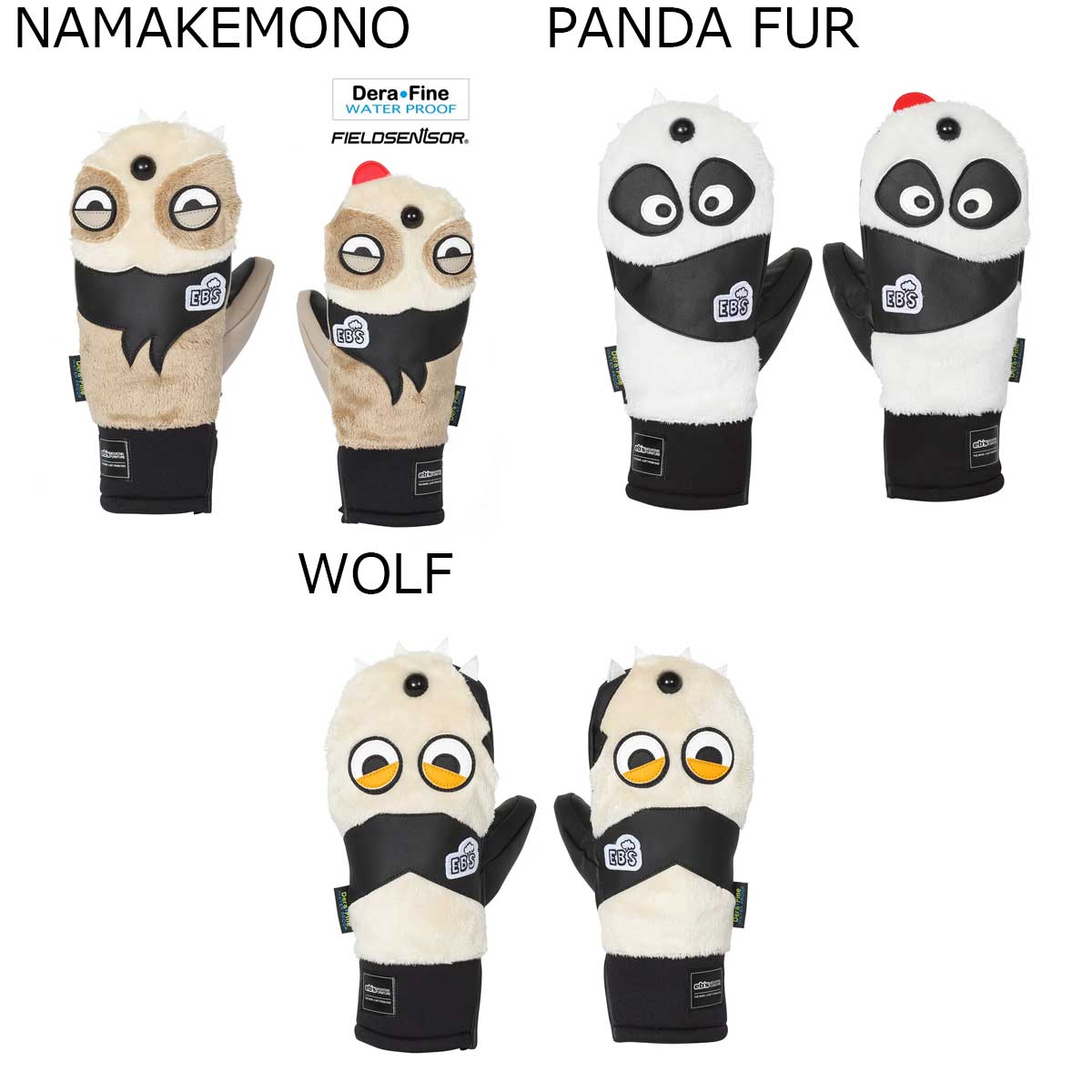 ※当店のスノーボード用品は全て日本正規代理店からの仕入れ商品です。安心してお買い求め下さいませ。【仕様(特徴)】・ファーは本物の毛並みを模したポリエステル生地・手の平は操作性と耐久性に優れた素材・防水透湿性に優れた「デラファイン」インサート・「フィールドセンサー」で手の平をドライに・グローブリーシュ標準装備【商品説明】今年のニューキャラクターはナマケモノ！かわいいに機能性も備えた大人気モデル※商品詳細画像は未展開カラーを掲載していることがあります。あらかじめご了承ください。