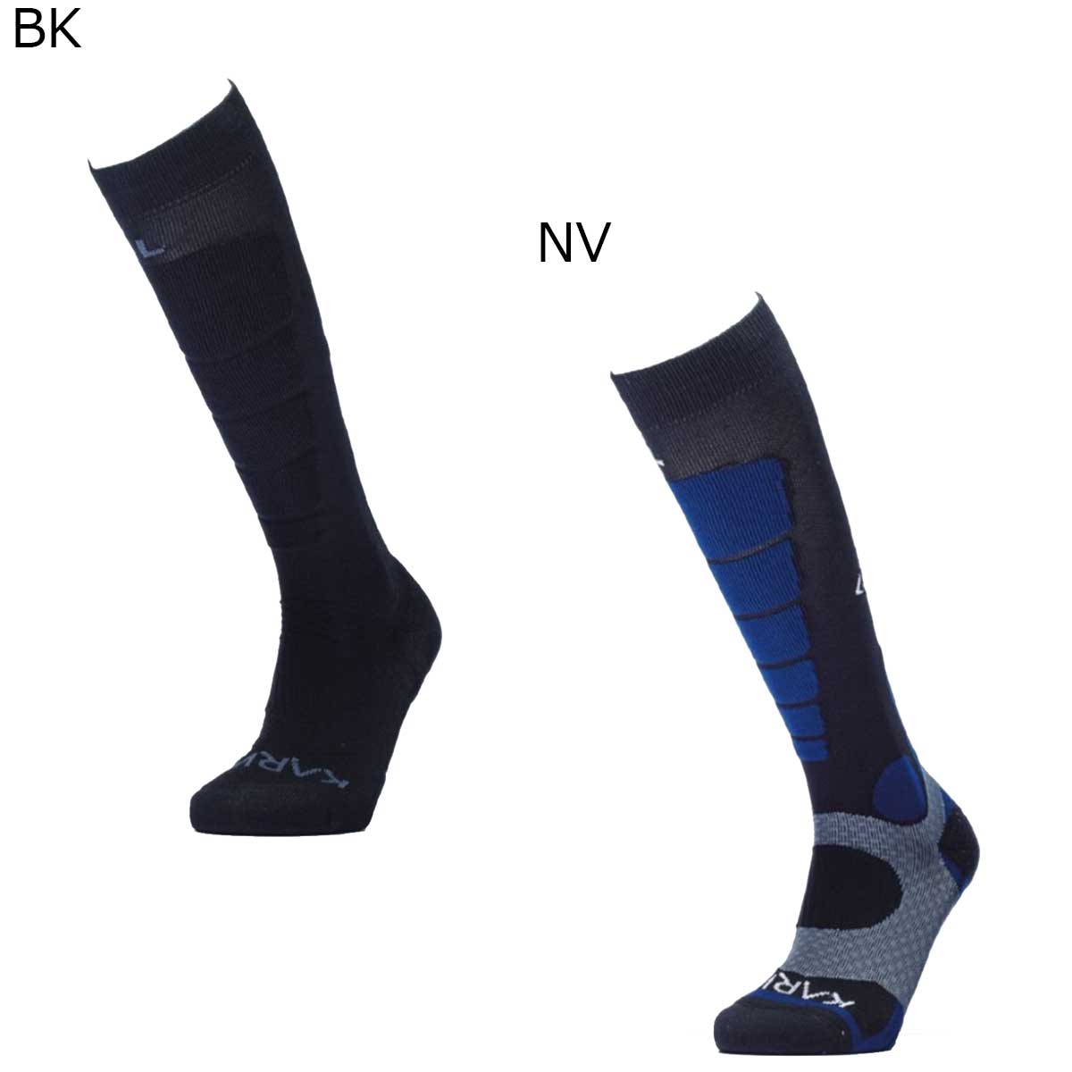 【BLACK FRIDAY期間中P5倍★11/20 20:00〜11/27 1:59まで】カルナ KARNA スノボー スノボ スノーボード ソックス 靴下 Compression KNS-1010 メンズ レディース ユニセックス 25-26(4)