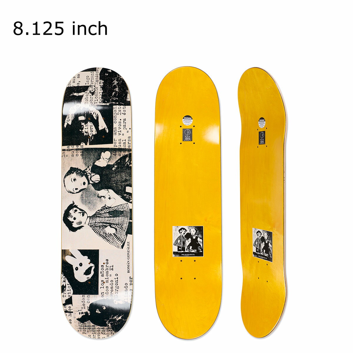 ポーラー POLAR スケボー スケートボード デッキ 板 Roman Gonzalez Mexico 8.125 PSC-F25-115