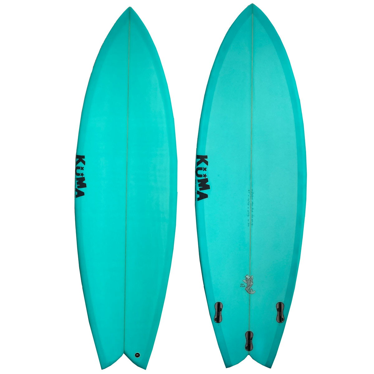 KUMA Surfboards NEW FISH PU BLANKS FCS2 3FIN 29.03L 220000022106 サーフ ボード ショートボード