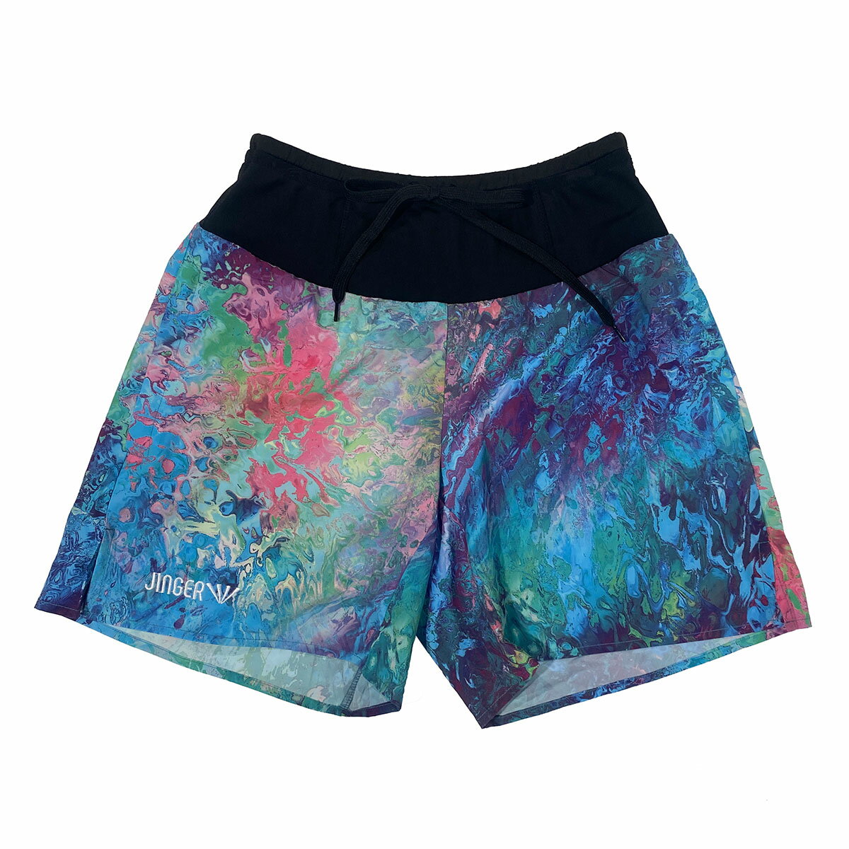 【BLACK FRIDAY期間中P5倍★11/20 20:00～11/27 1:59まで】ジンガー JINGER ランニング ウェア ボトムス ショート ハーフ パンツ 短パン マルチポケット付き ランニングパンツ J-2067-BLU メンズ レディース ユニセックス 25HO 秋冬