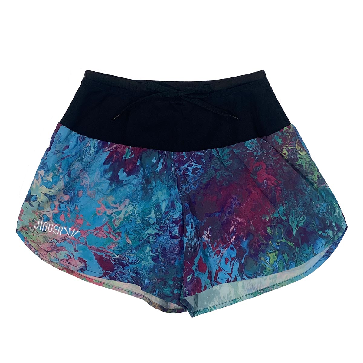 【BLACK FRIDAY期間中P5倍★11/20 20:00～11/27 1:59まで】ジンガー JINGER ランニング ウェア ボトムス ショート ハーフ パンツ 短パン マルチポケット付き ランニングパンツ JF-2068-BLU レディース 女性 25HO 秋冬