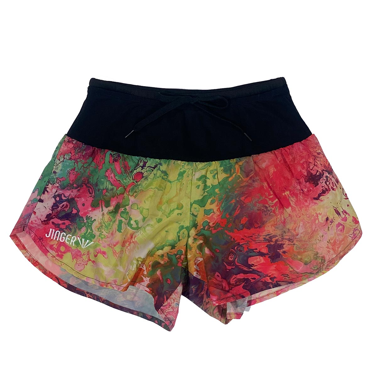 【BLACK FRIDAY期間中P5倍★11/20 20:00～11/27 1:59まで】ジンガー JINGER ランニング ウェア ボトムス ショート ハーフ パンツ 短パン マルチポケット付き ランニングパンツ JF-2068-RED レディース 女性 25HO 秋冬