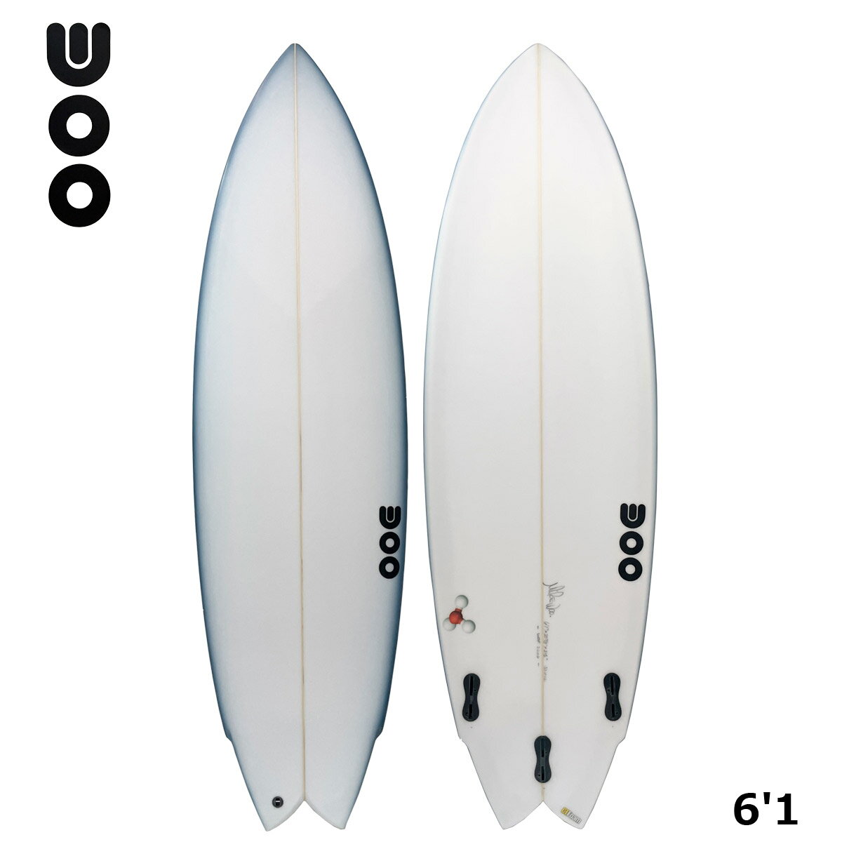 Short Board - 【お買い物マラソン期間中P5倍★5/9 20:00〜5/16 1:59まで】マイク ウー MIKE WOO サーフィン サーフ サーフボード 板 ION TWIN LARGE 6.1 FCS2 US CT FOAM トライフィン 2606MWSP