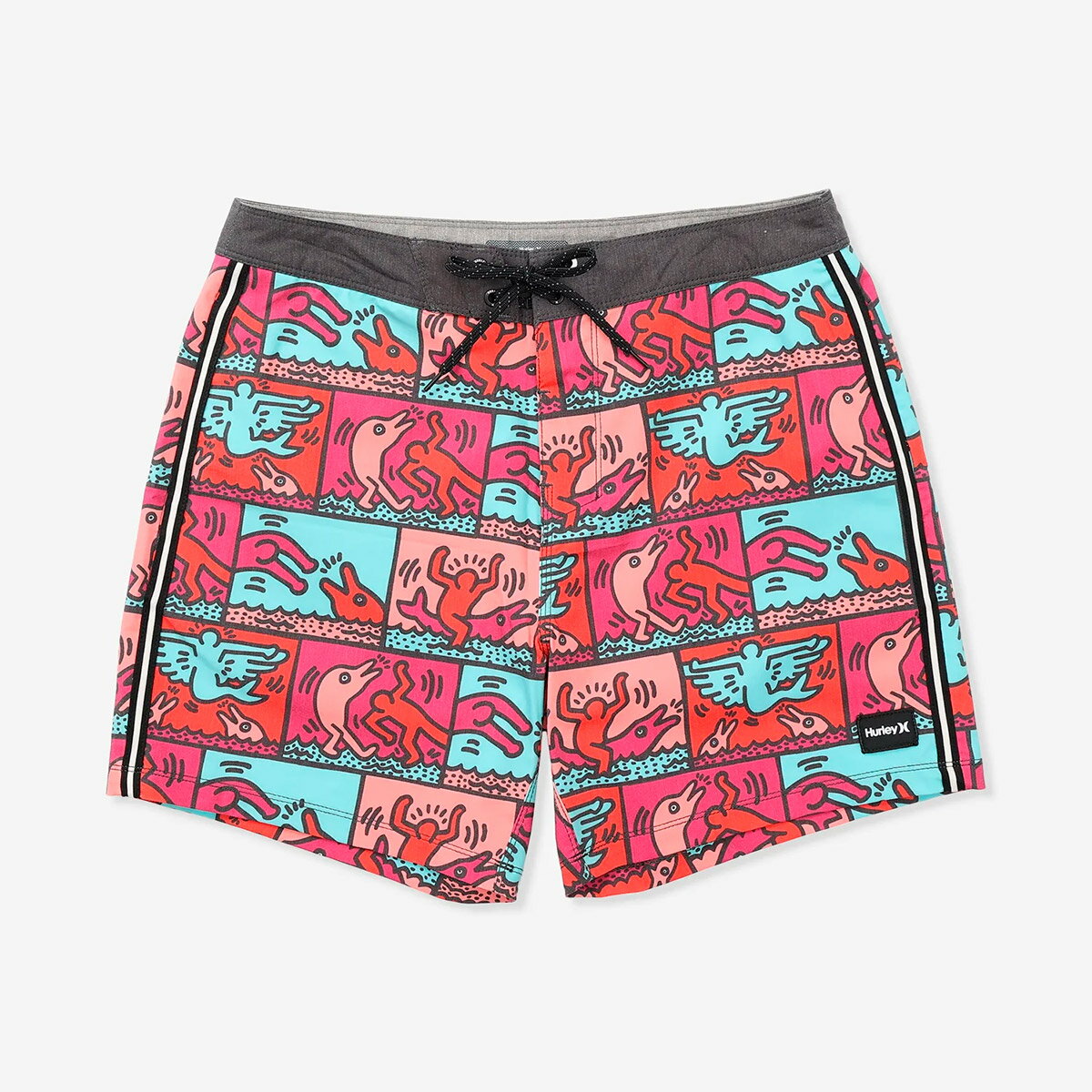 Rakuten - 【お買い物マラソン期間中P5倍★6/20 20:00〜6/26 1:59まで】ハーレー Hurley サーフィン サーフ 水着 ボードショーツ トランクス 海パン PHANTOM エコ セッションズ キース・ヘリング 16