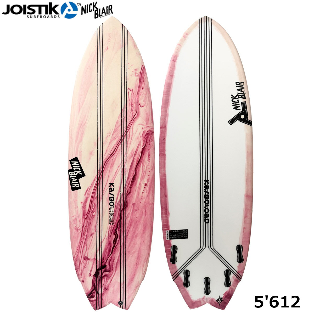 ジョイスティック JOISTIK サーフィン サーフ サーフボード 板 ショートボード TACO KARA KARBO LOAD ABST TINT FCS2 5FIN NBSJPTK5612TNT