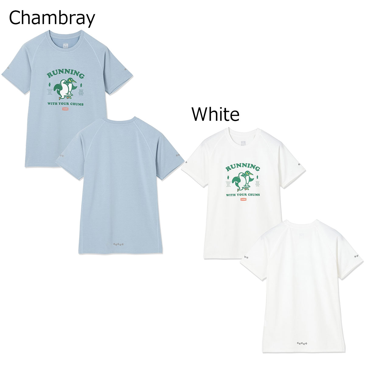チャムス CHUMS ランニング ウェア 半袖 Tシャツ ランニングスリーレッグドレースTシャツ CH01-2892 メンズ 男性 26FA 秋冬