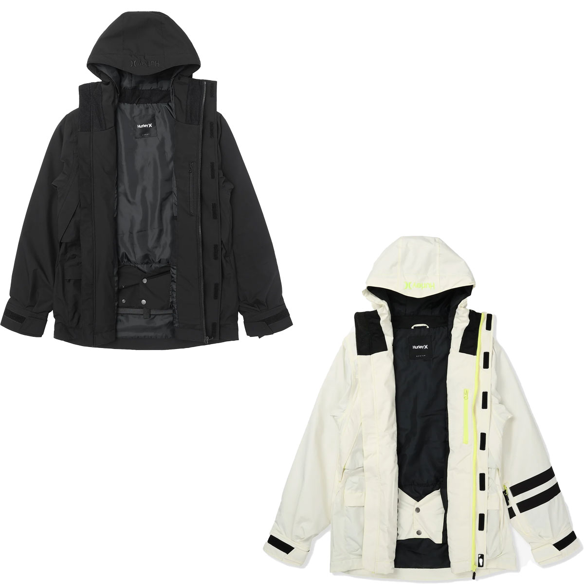 �ڳ�ŷ�����ѡ�SALE������P5�ܡ�3/4 20:00��3/11 1:59�ޤǡۡڥ�����20%OFF���ۥϡ��졼 Hurley ���Υܡ� ���Υ� ���Ρ��ܡ��� ������ ���㥱�å� ��åץ��ȥå� ���Ρ� ���㥱�å� RIPSTOP SNOW JACKET MSJK242001 ��� ���� 25-26