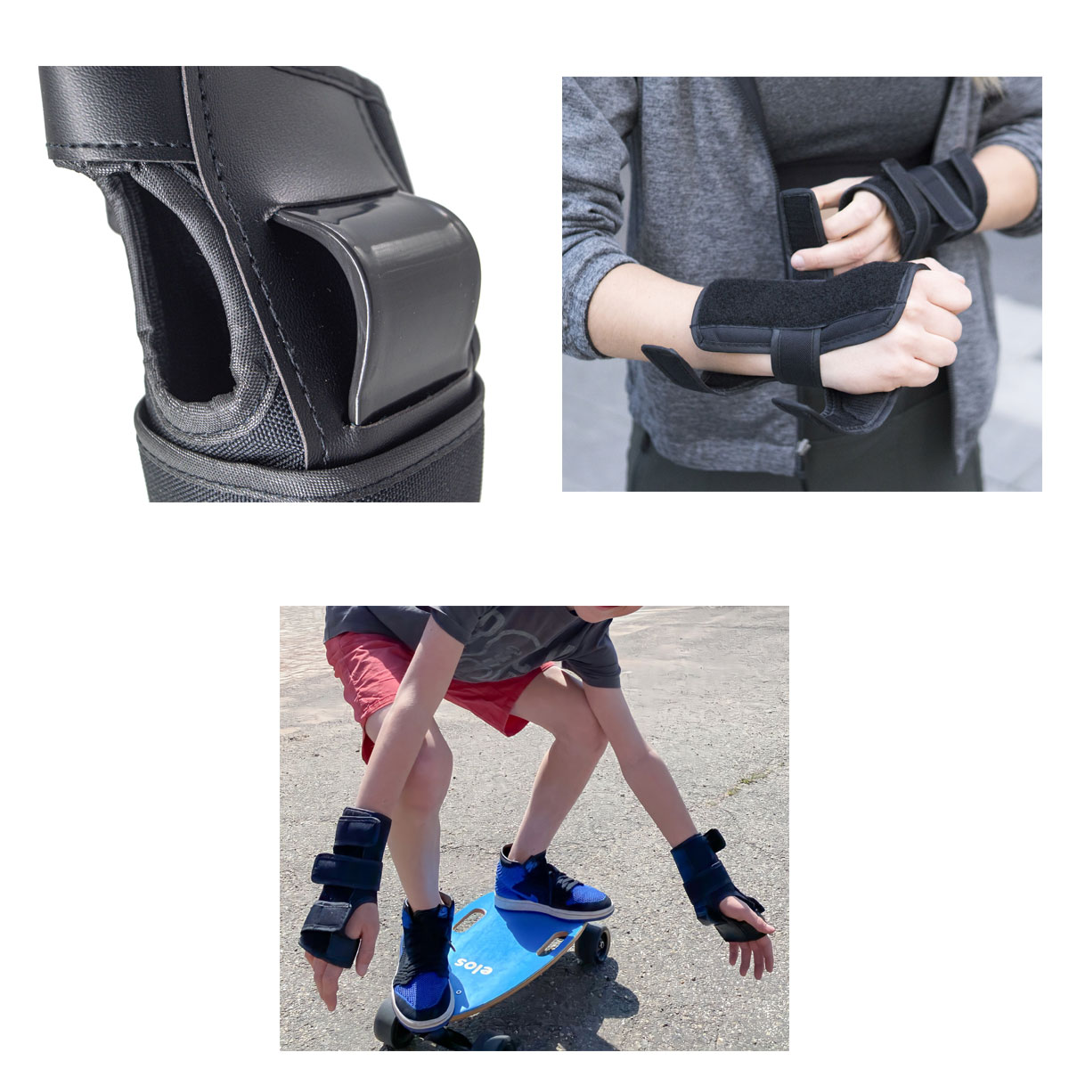 スポーツタカハシのイロス Elos サーフィン サーフ スケート 手首用プロテクター L Wrist Guards EWA03｜アングル2