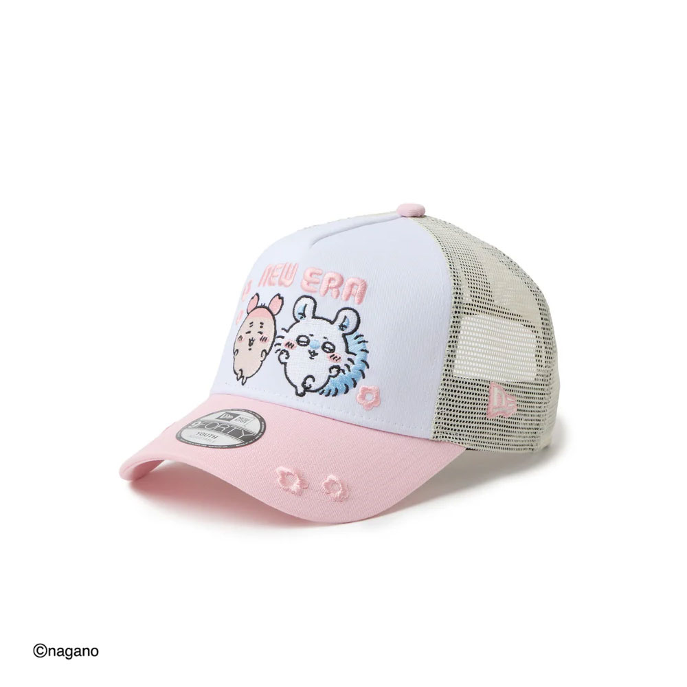 樂天商城 - ニューエラ NEW ERA アウトドア カジュアル 帽子 キャップ キッズ Youth 9FORTY A-Frame トラッカー ちいかわ / モモンガ・古本屋 ピンク 14864475 ジュニア キッズ 子ども 男の子 女の子 26SP 春夏