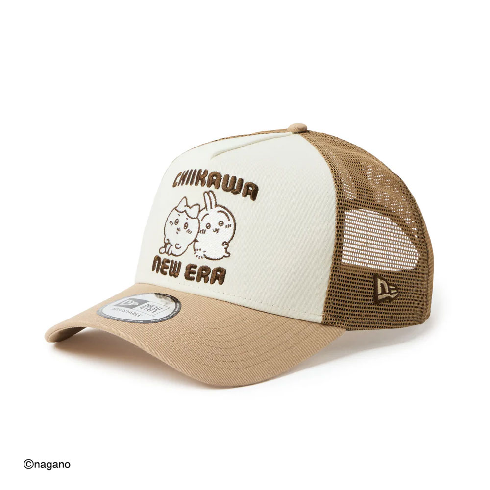 樂天商城 - ニューエラ NEW ERA アウトドア カジュアル 帽子 キャップ 9FORTY A-Frame トラッカー ちいかわ / ハチワレ・うさぎ カーキ 14864507 メンズ レディース ユニセックス 26SP 春夏