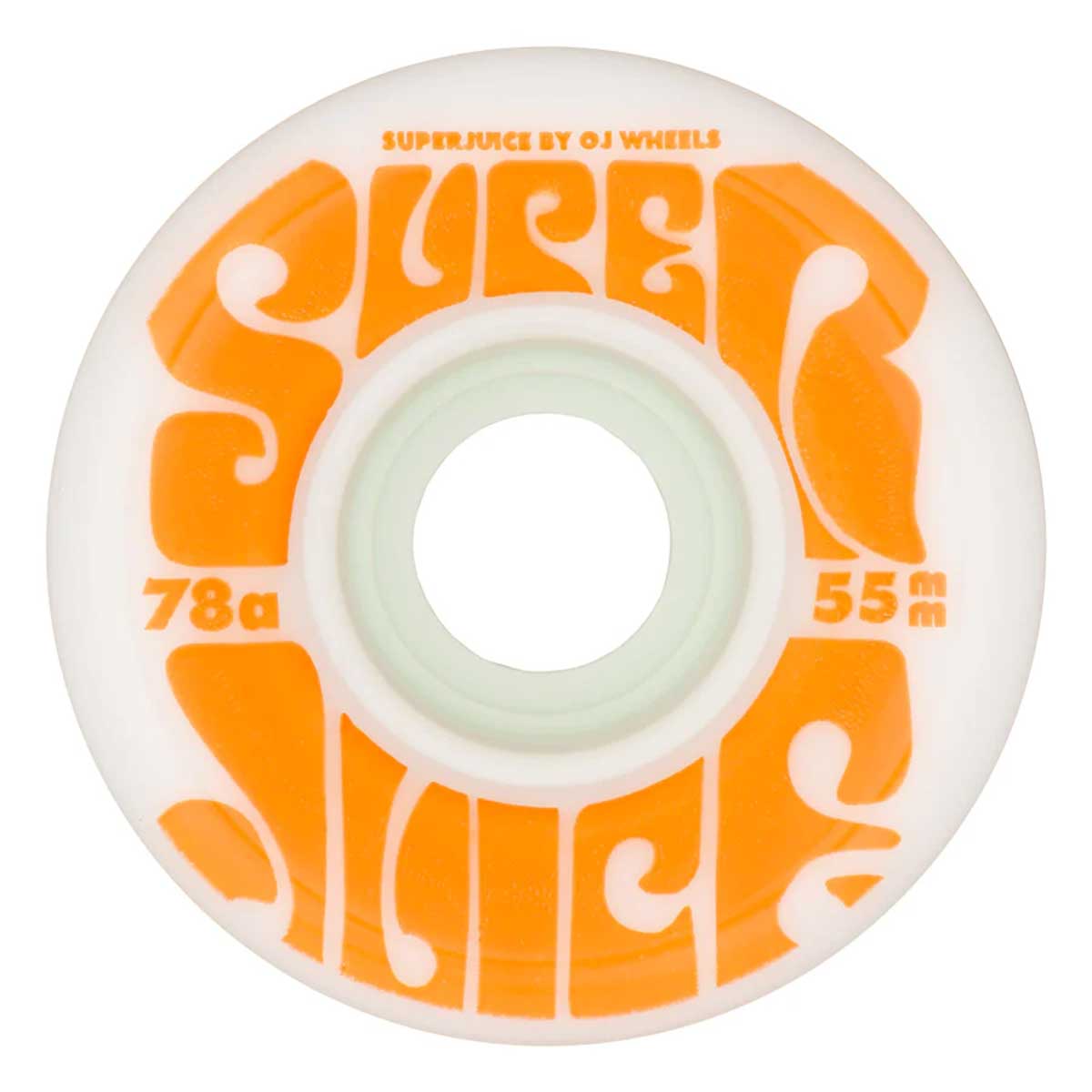 オージェイ ミニ スーパー ジュース ホワイト MINI SUPER JUICE WHITE 55mm 78A 22222443-104017 の特長 新たに強化されたプラスチックコアを採用。そして、ウィールの角部分を新たに丸く再設計し、耐チップ(削れ・欠け)性能を向上。4個1セット オージェイ ミニ スーパー ジュース ホワイト MINI SUPER JUICE WHITE 55mm 78A 22222443-104017 の商品情報 直径(mm) 55 幅（mm） 43 硬度（a） 78