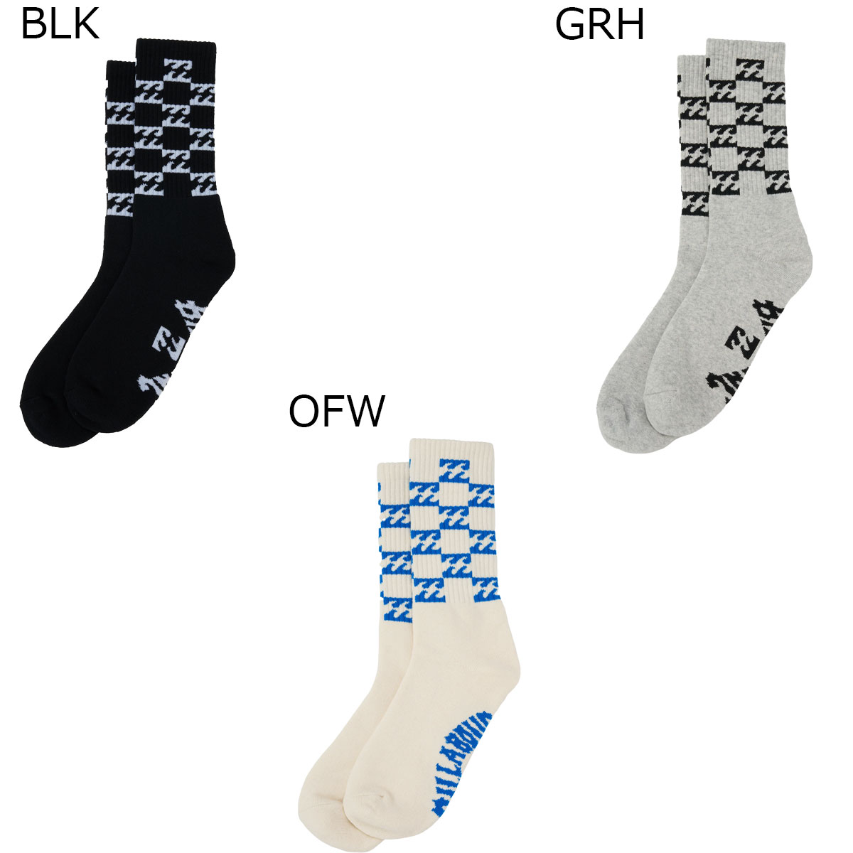 Rakuten - ビラボン BILLABONG サーフィン サーフ ソックス 靴下 WAVE CHECKER SOCKS BG011945 メンズ 男性 26SP 春夏