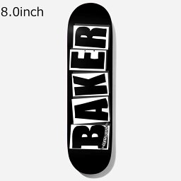 ベイカー スケート ボード デッキ ブランド ロゴ ブラック/ホワイト 8.0 030070003010332 Brand Logo Black/White 8.0 BAKER