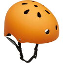 インダストリアル ヘルメット HELMET 1002837-ORANGE の特長 元INDEPENDENTのライダーであるToryと長年シアトルでスケートボードショップを経営してきたScottが立ち上げたブランドINDUSTRIAL(インダストリアル)。低価格、高品質なIndustrialセーフティーヘルメット。二層からなるクッションがしっかりと衝撃から頭部を守ります。形・かぶり心地は日本人向けで、スケートボード、パーク、インラインスケート、BMX、自転車、スノーボードの練習に最適です。専用パークやスクールなどでもヘルメットは必須アイテムです。サイズはキッズから大人まで幅広く対応しています。好きなステッカーなどを貼って自分なりにカスタマイズするのもオススメです。※掲載商品の色はできる限り実物に近づけてカラーを反映しておりますが、お客様側の個々のモニターの使用環境によって色味が異なる場合がございます。※商品初期不良品以外の交換・返品は固くお断りさせていただきます。サイズ・カラーなどは慎重にお選びください。■SIZEの目安XS：小学生未満(頭囲53cm位)S：小学生または女の子(頭囲54cm位)M：大人または女の子(頭囲54〜58cm位)L：大人でも少し体格の良い方(頭囲58〜62cm位)XL：大人でもかなり体格の良い方(頭囲62〜66cm位) インダストリアル ヘルメット HELMET 1002837-ORANGE の商品情報 素材 外側：樹脂内側：スポンジ2層構造