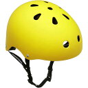 インダストリアル ヘルメット HELMET 1002837-YELLOW の特長 元INDEPENDENTのライダーであるToryと長年シアトルでスケートボードショップを経営してきたScottが立ち上げたブランドINDUSTRIAL(インダストリアル)。低価格、高品質なIndustrialセーフティーヘルメット。二層からなるクッションがしっかりと衝撃から頭部を守ります。形・かぶり心地は日本人向けで、スケートボード、パーク、インラインスケート、BMX、自転車、スノーボードの練習に最適です。専用パークやスクールなどでもヘルメットは必須アイテムです。サイズはキッズから大人まで幅広く対応しています。好きなステッカーなどを貼って自分なりにカスタマイズするのもオススメです。※掲載商品の色はできる限り実物に近づけてカラーを反映しておりますが、お客様側の個々のモニターの使用環境によって色味が異なる場合がございます。※商品初期不良品以外の交換・返品は固くお断りさせていただきます。サイズ・カラーなどは慎重にお選びください。■SIZEの目安XS：小学生未満(頭囲53cm位)S：小学生または女の子(頭囲54cm位)M：大人または女の子(頭囲54〜58cm位)L：大人でも少し体格の良い方(頭囲58〜62cm位)XL：大人でもかなり体格の良い方(頭囲62〜66cm位) インダストリアル ヘルメット HELMET 1002837-YELLOW の商品情報 素材 外側：樹脂内側：スポンジ2層構造