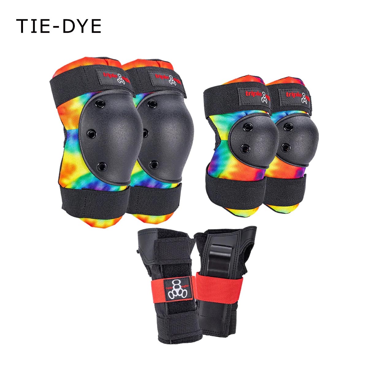 スポーツタカハシの【セール48%OFF】トリプルエイト triple eight スケボー スケートボード プロテクター 3点セット Jr SAVER SERIES PROTECTIVE 3PACK T818JS3-2 ジュニア キッズ 子ども 男の子 女の子｜アングル2