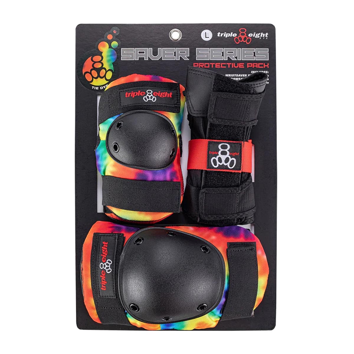 スポーツタカハシの【セール48%OFF】トリプルエイト triple eight スケボー スケートボード プロテクター 3点セット Jr SAVER SERIES PROTECTIVE 3PACK T818JS3-2 ジュニア キッズ 子ども 男の子 女の子｜アングル3