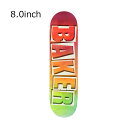 ベイカー BAKER スケボー スケートボード デッキ 板 JF Watercolor Deck 8.0 03-01-2110