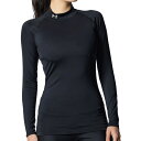 【お買い物マラソン期間中P5倍★8/4 20:00~8/11 1:59まで】アンダーアーマー UNDER ARMOUR ジム フィットネス ヨガ ウェア インナーシャツ アンダーシャツ UA ウィメンズ ヒートギア コンプレッション モックシャツ 1358605-001 レディース 女性 24FA 秋冬
