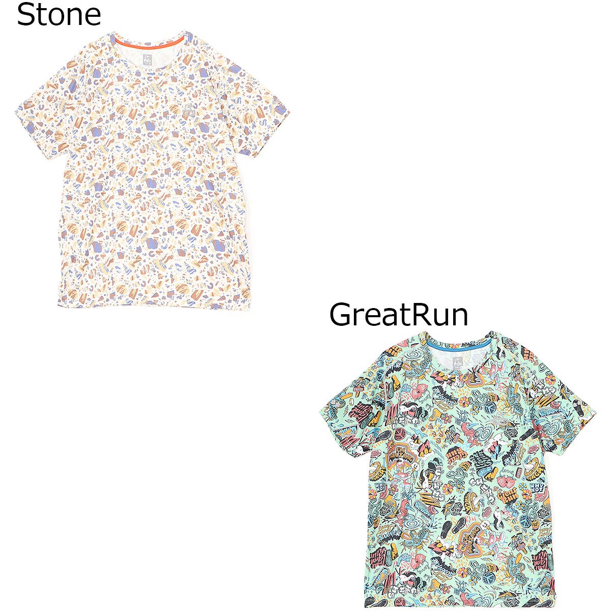 �ڥ�����21%OFF���ۥ���ॹ CHUMS ���˥� ������ Ⱦµ T����� �ѥ������ T����� Patterned T-Shirt CH01-2641 ...