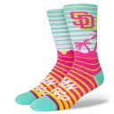 【お買い物マラソン期間中P5倍★6/22 20:00~6/27 1:59まで】スタンス STANCE ベースボール 野球 ソフトボール ソックス 靴下 PADRES CC CREW パドレス A545A22PAD メンズ レディース ユニセックス 25SP 春夏