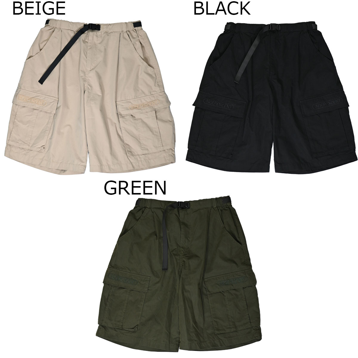 インディペンデント INDEPENDENT スケボー スケートボード ウェア ボトムス ショート ハーフ パンツ 短パン INDY LTD BASEPLATE CARGO SHORTS 538261501 メンズ 男性 26SU 春夏