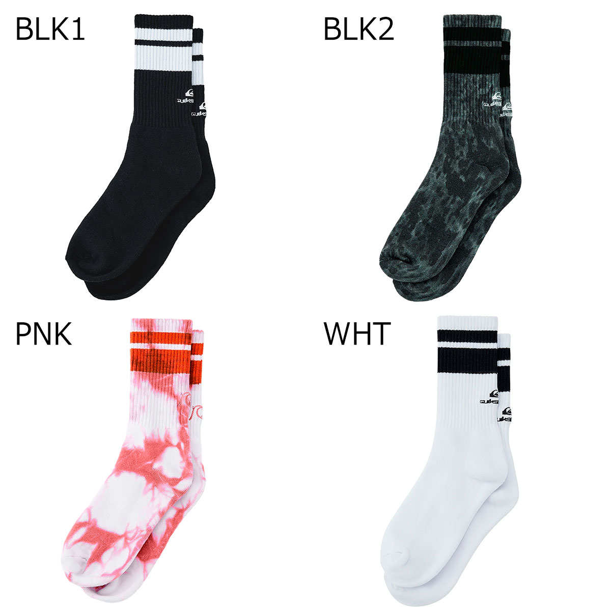 樂天商城 - クイックシルバー Quiksilver サーフィン サーフ ソックス 靴下 QS LOGO SOCKS リブソックス QSO261001 メンズ 男性 26SP 春夏