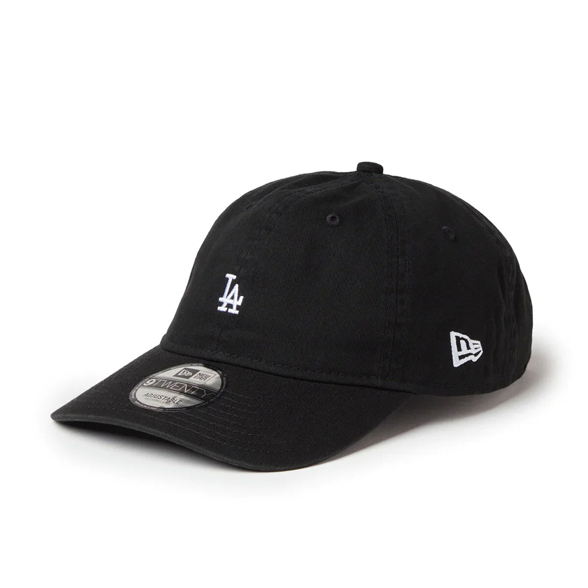 ニューエラ NEW ERA アウトドア カジュアル 帽子 キャップ 9TWENTY ウォッシュドコットン Mini Logo ロサンゼルス・ドジャース ブラック/ホワイト 920 WASHED ML LOSDOD 14942679 メンズ レディース ユニセックス 26SP 春夏