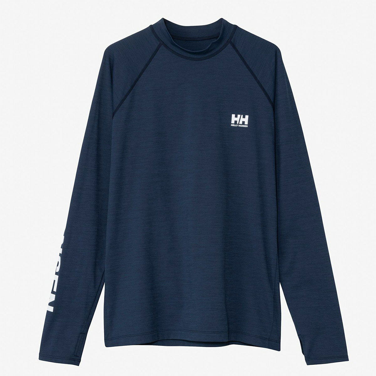 樂天商城 - ヘリーハンセン HELLY HANSEN アウトドア カジュアル ラッシュガード UVカット ロングスリーブレターラッシュガード L/S LETTER RASH HE82637-ON メンズ レディース ユニセックス 26SS 春夏