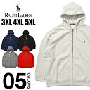 大きいサイズ ラルフローレン パーカー メンズ POLO RALPH LAUREN ジップパーカー スウェット ビッグサイズ ビッグシルエット オーバーサイズ 3XL 4XL 5XL BIGパーカー ビッグパーカー 裏起毛 USAモデル ブランド ゆったり 大きめ ブラック ネイビー グレー