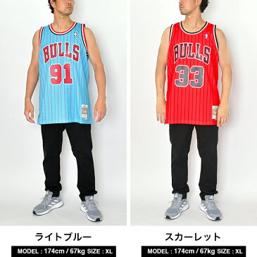 ミッチェル&ネス スウィングマン ジャージ バスケット ユニフォーム メンズ レディース 大きいサイズ Mitchell & Ness SWINGMAN JERSEY NBA ゲームシャツ メッシュ タンクトップ ブルズ レイカーズ ピッペン ロッドマン オニール マジック ジョンソン