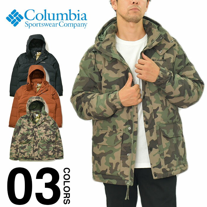 【セール】コロンビア ジャケット メンズ レディース COLUMBIA ダウンジャケット Rockfall Down Jacket ロックフォールダウンジャケット オムニヒート オムニシールド ダウン 大きいサイズ 防水 防寒 アウター アウトドア キャンプ ファッション 黒 茶 迷彩 カモ WE6664