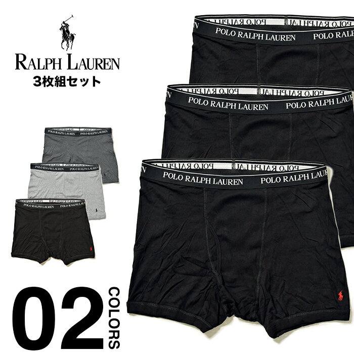 Polo Ralph Lauren ラルフローレン ボクサーパンツ メンズ 3枚セット 大きいサイズ Polo Ralph Lauren ポロ 3枚組 3P セット ボクサーブリーフ 下着 パンツ 3枚組セット 男性 無地 ロゴ インナー ブランド コットン100％ 綿 まとめ買い プレゼント XL 2XL 3XL 4XL NXB2P3