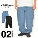 ノーベター デニムパンツ メンズ バギーパンツ KNO BETTA 999 BAGGY DENIM PANTS ワイドデニム ワイドパンツ 大きいサイズ ビッグシルエット USモデル ゆったり 太め ストリート ブランド ダボパン LA GATE ダンス 衣装 テーパード 90s スタイル