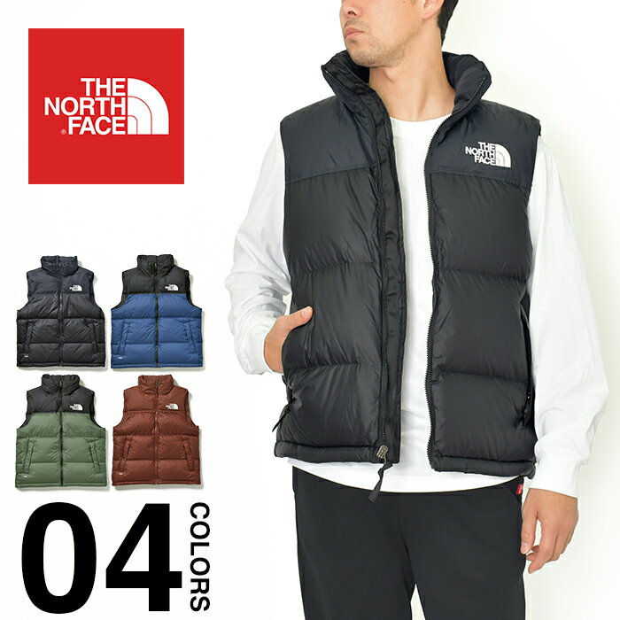 ノースフェイス ダウン ベスト ヌプシ メンズ レディース THE NORTH FACE 1996 RETRO NUPTSE VEST レトロ ヌプシベスト ダウンベスト 700フィル アウトドア キャンプ 大きいサイズ USAモデル 防寒 軽量 ブラック 黒 カーキ NF0A3JQQ