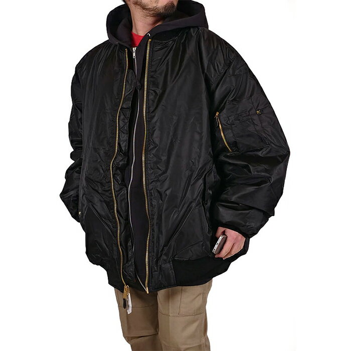 ロスコ ビッグサイズ MA-1 ジャケット ROTHCO メンズ 9XL 10XL 大きいサイズ プラスサイズ ミリタリージャケット BIG SIZE MA-1 JACKET BLK ブラック ミリタリー ファッション