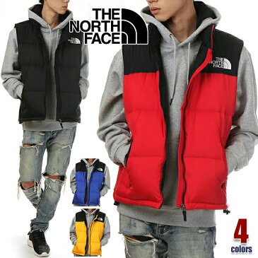 ノースフェイス ダウンベスト メンズ THE NORTH FACE NUPTSE VEST ヌプシ ダウン ベスト リップストップ 大きいサイズ 山登り アウトドア キャンプ ファッション ブランド ブラック ネイビー イエロー レッド 黒 ND91843