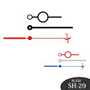 誠時 セイジ クラフトクロック 時計針 SH-29BK SH-29C