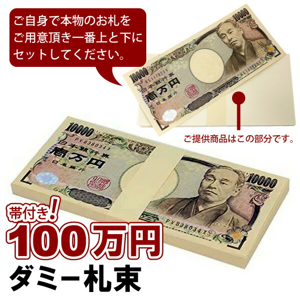 100万円 ダミー 札束 箱付き 帯封付