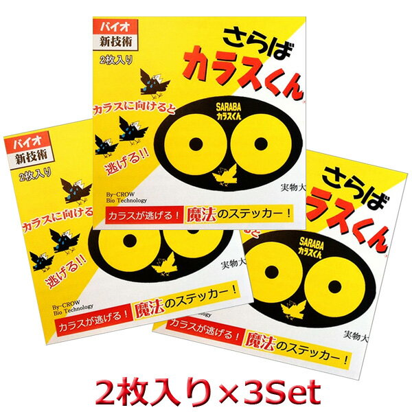 SARABA カラスくん ステッカー 2枚入