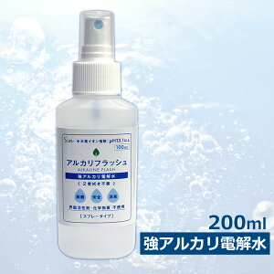 強アルカリ 電解水 アルカリフラッシュ 100ml スプレー 日本製 強アルカリ水 pH13.1以上