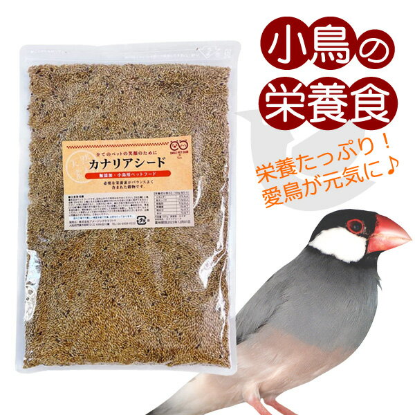 無添加 カナリアシード 500g 小鳥のエサ インコ 文鳥 などに SMILE PET CLUB