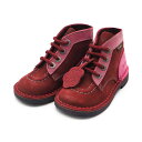 アウトレット Kickers キッカーズ KICK COL 183 : OTHER BURGUNDY 30BG バーガンディー キッズ ワークブーツ ハイカットブーツ 本革製 フランス